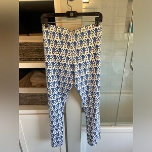 Roberta Roller Rabbit Blue and White Monkey Print Leggings